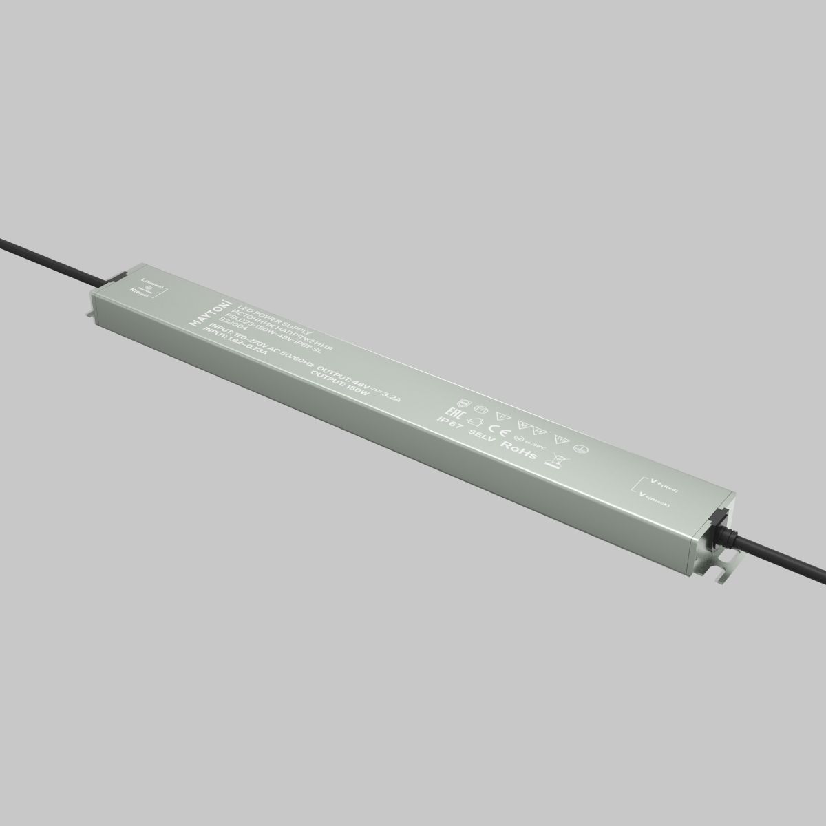 Блок питания Maytoni Led Strip PSL023 48В 150Вт IP 67 832004 832004 - магазин электротехники Electroshop