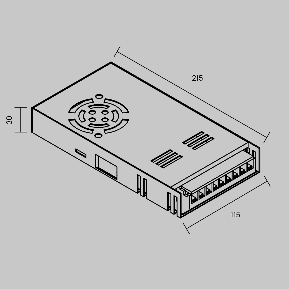 Блок питания Maytoni Led Strip PSL006 48В 400Вт IP20 831011 831011 - магазин электротехники Electroshop