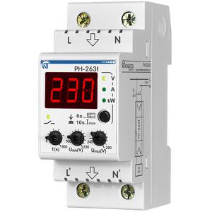 Однофазное реле контроля напряжения РН-263Т 63А тепловое реле на DIN-рейку НовАтек-Электро 3425600263т 3425600263т - магазин электротехники Electroshop