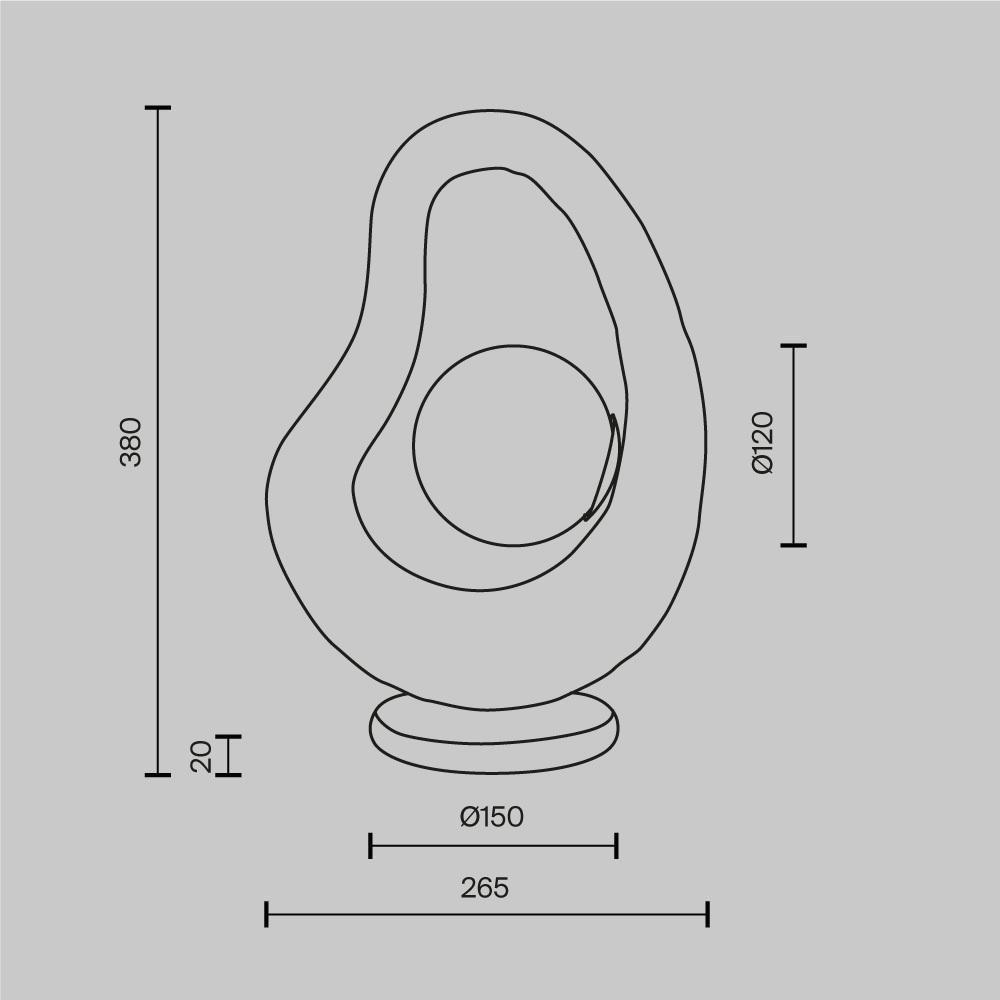 Настольная лампа Maytoni Opus MOD380TL-01W MOD380TL-01W - магазин электротехники Electroshop