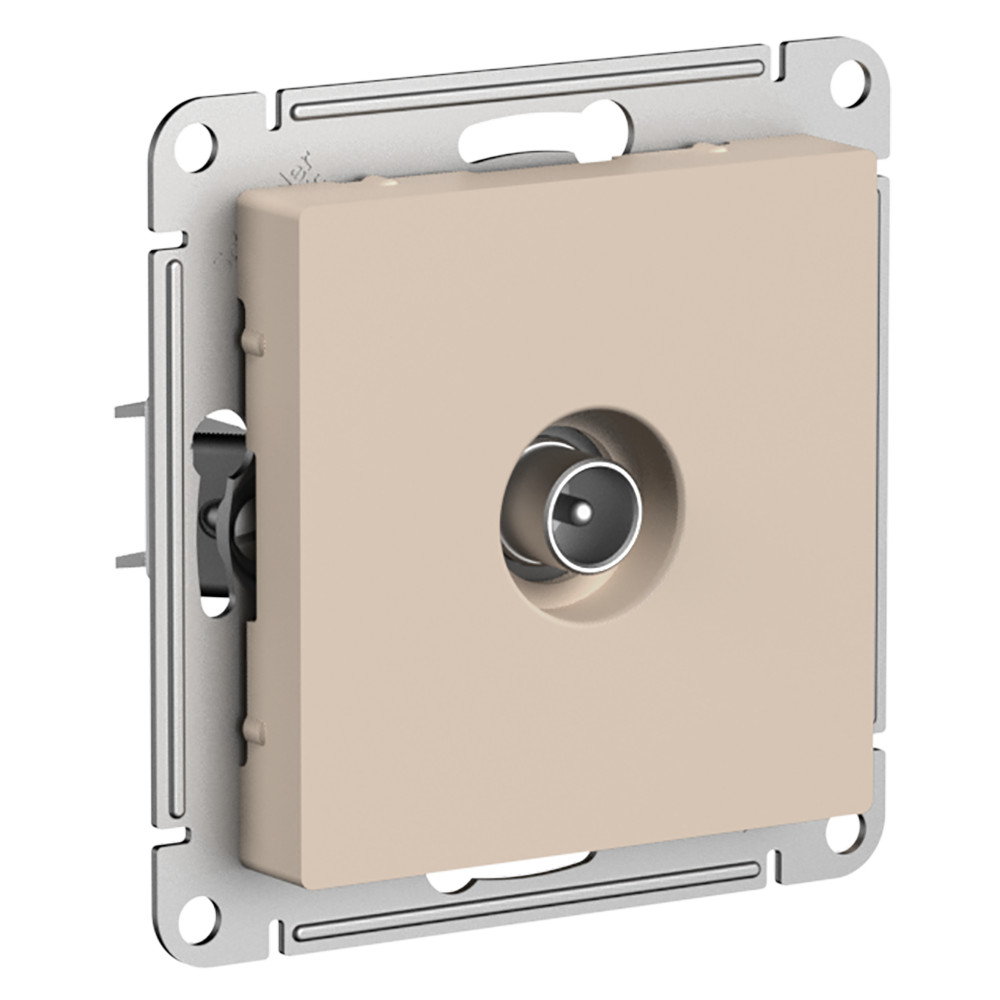 TV розетка простая AtlasDesign песочный Systeme Electric ATN001293 ATN001293 - магазин электротехники Electroshop