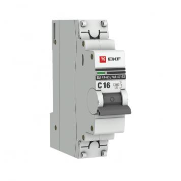 Автоматические выключатели ВА47-63 PROxima EKF с характеристикой C (до 63A) 4,5kA - магазин электротехники Electroshop