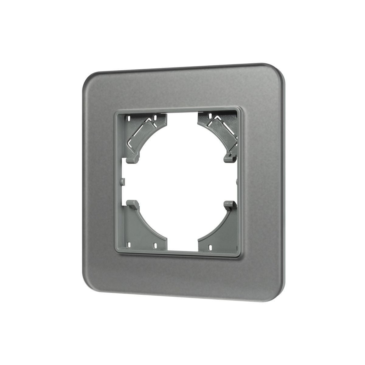 Рамка стеклянная на 1 пост Arlight FRM-OMALI-SFGS-1-GR 049677 049677 - магазин электротехники Electroshop