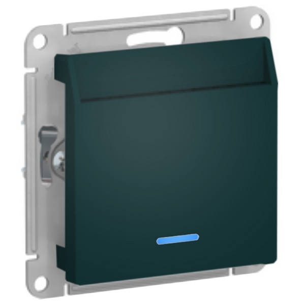 Выключатель карточный AtlasDesign изумруд Systeme Electric ATN000867  ATN000867 - магазин электротехники Electroshop