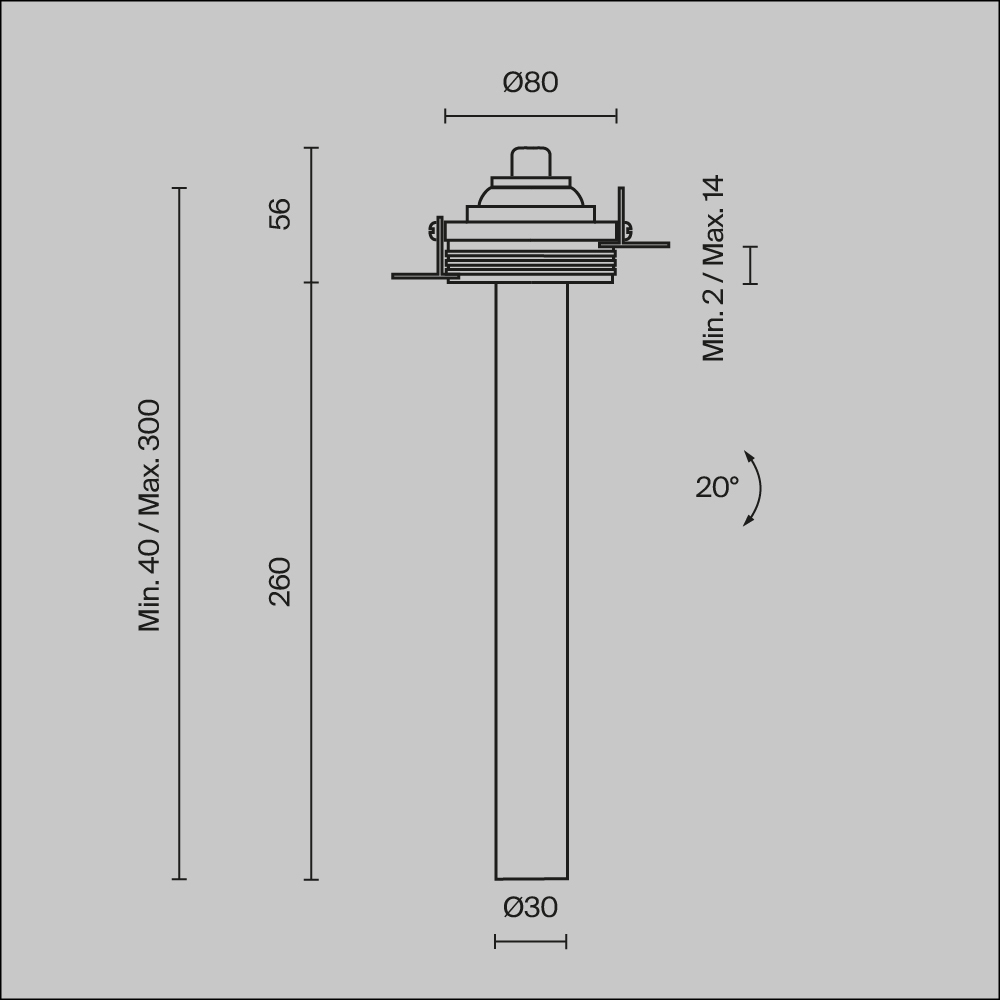 Встраиваемый светодиодный светильник Maytoni Technical Ceiling Focus T C140TRS-L300-7W3K-B C140TRS-L300-7W3K-B - магазин электротехники Electroshop