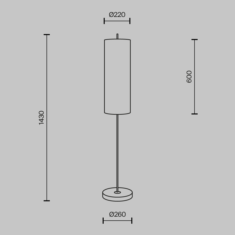 Торшер Maytoni Glamping MOD437FL-01B MOD437FL-01B - магазин электротехники Electroshop