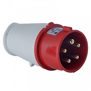Вилка 015 переносная 3Р+PE+N 16А 380В IP44 Вилка 015 - магазин электротехники Electroshop