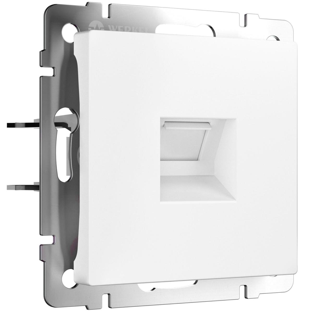 Розетка Ethernet RJ-45 Werkel белый матовый 4690389192197 W1181061 a062407 4690389192197 - магазин электротехники Electroshop