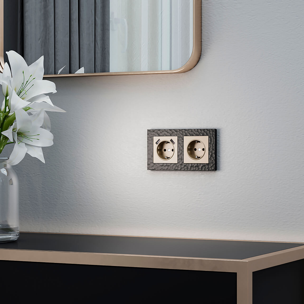 Накладка для розетки USB Werkel шампань W1179511 4690389157462 4690389157462 - магазин электротехники Electroshop