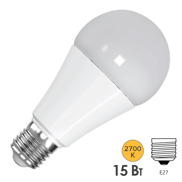 Лампа светодиодная FL-LED-A60 15W 2700К 1360lm 220V E27 Foton Lighting 615343 615343 - магазин электротехники Electroshop