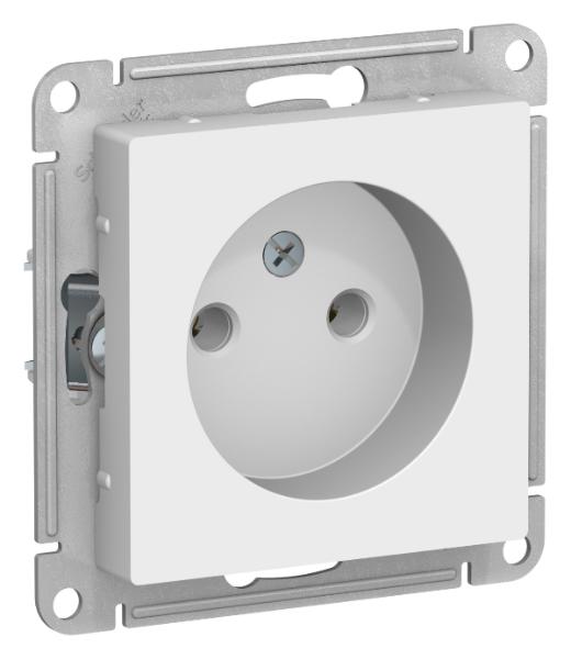 Розетка без заземления 16А AtlasDesign белый Systeme Electric ATN000141 ATN000141 - магазин электротехники Electroshop