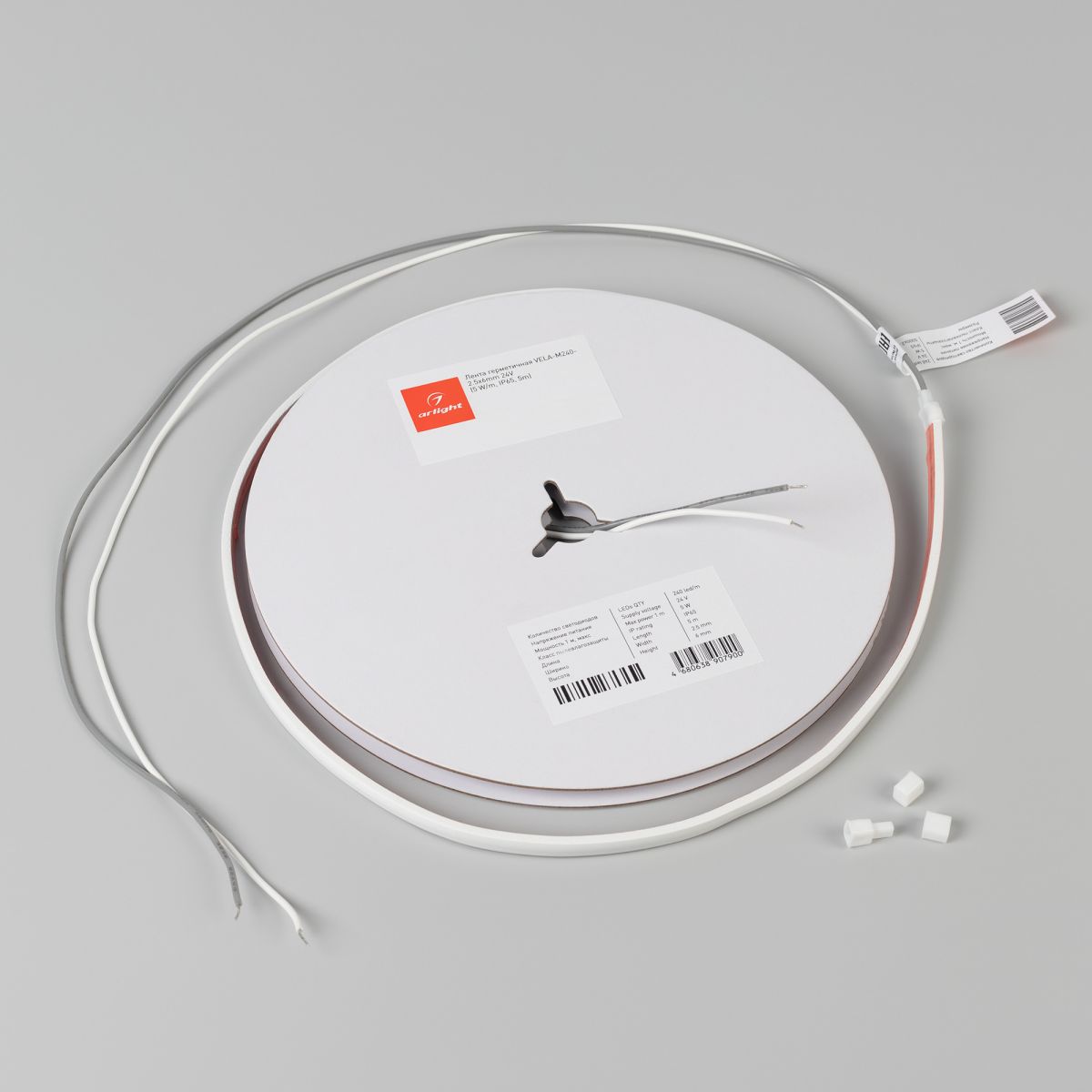 Светодиодная лента герметичная Arlight VELA-M240-2.5x6mm 24V Day4000 (5 W/m, IP65, 5m) 053267 053267 - магазин электротехники Electroshop
