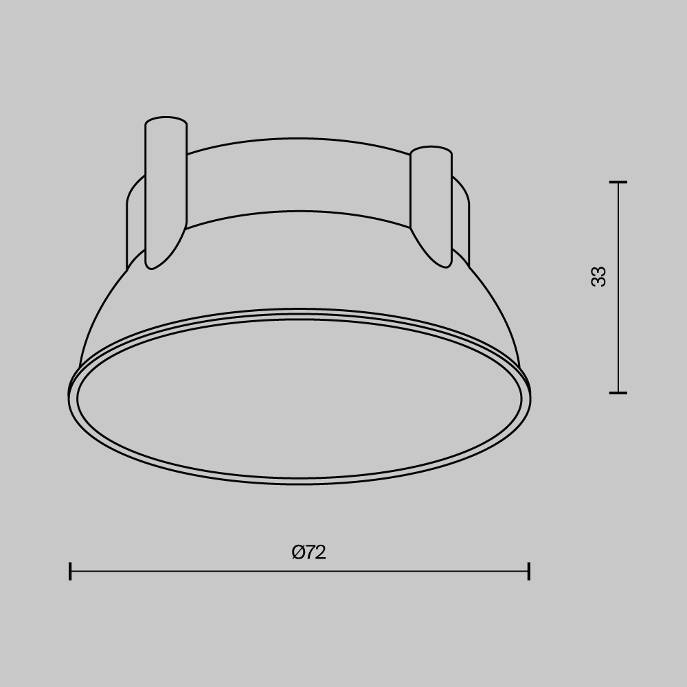 Декоративная рамка-отражатель Maytoni Downlight Ring12-15W-RD-BS Ring12-15W-RD-BS - магазин электротехники Electroshop
