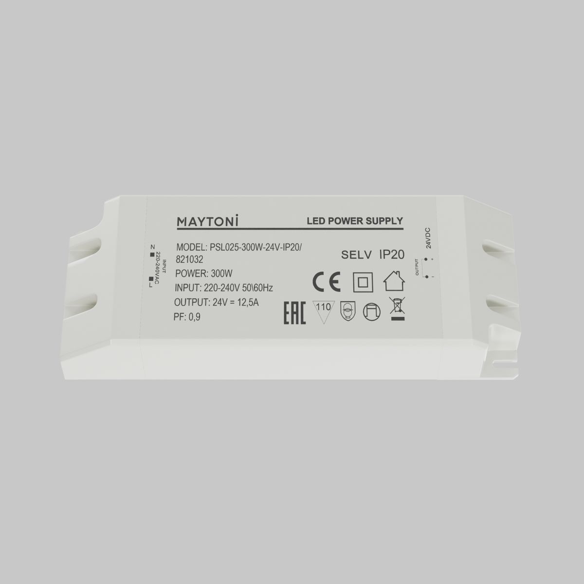 Источник напряжения Maytoni Led Strip PSL025 24В 300Вт IP20 821032 821032 - магазин электротехники Electroshop