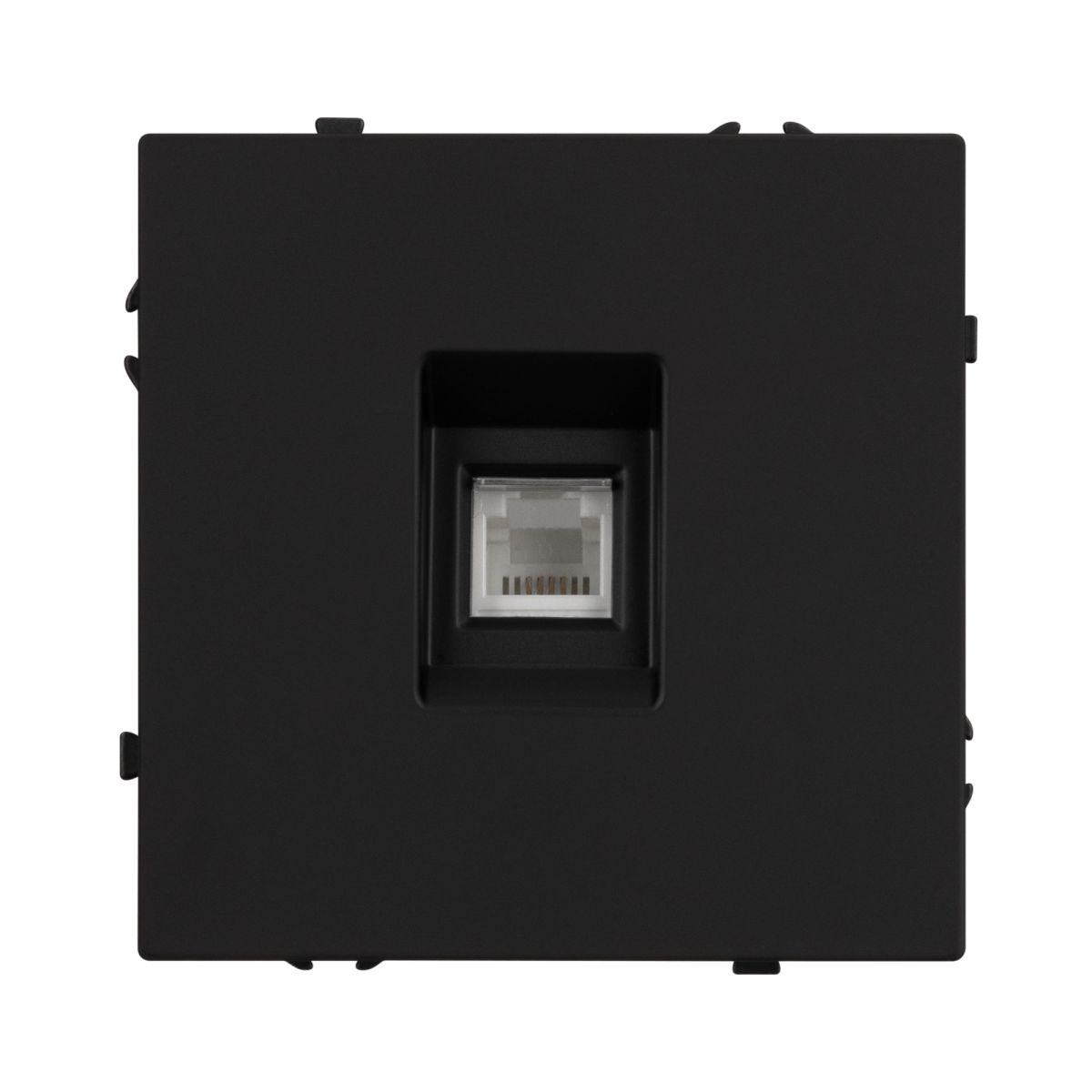 Розетка телефонная софт-тач черный оникс Arlight SCT-MTL1-SFPL-BK (RJ-11, 4C) 054301(1) 054301(1) - магазин электротехники Electroshop