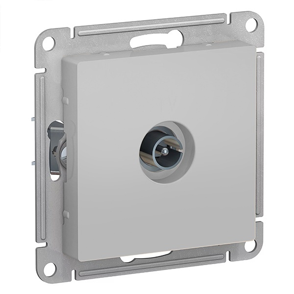 TV розетка простая AtlasDesign алюминий Systeme Electric ATN000393 ATN000393 - магазин электротехники Electroshop