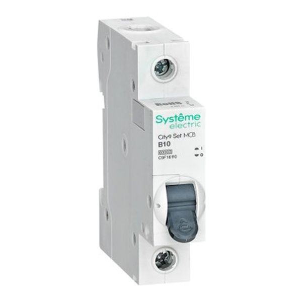 Автоматический выключатель Systeme Electric City9 Set 1П 10А В 6кА 230В (автомат) C9F16110 C9F16110 - магазин электротехники Electroshop