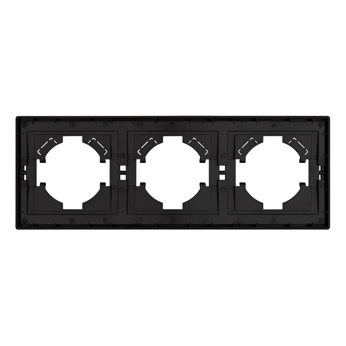 Рамка пластиковая на 3 поста Arlight FRM-TENDO-PL-3-BK 053844 053844 - магазин электротехники Electroshop