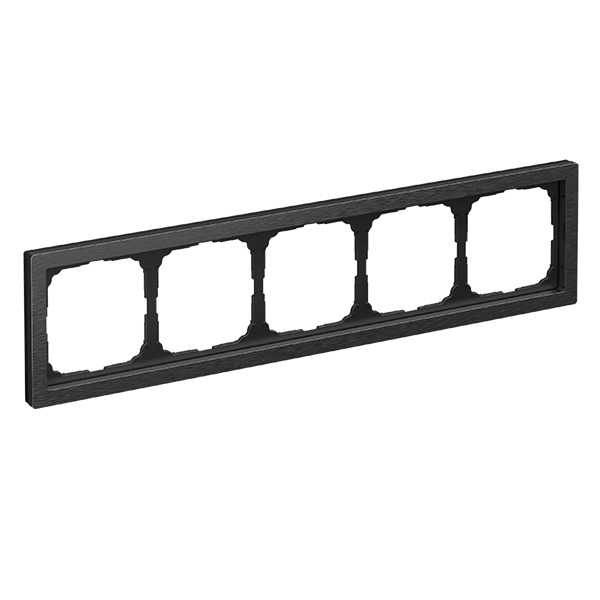 Рамка Systeme Electric ArtGallery Pure 5 постов металл оникс GAL312305 GAL312305 - магазин электротехники Electroshop