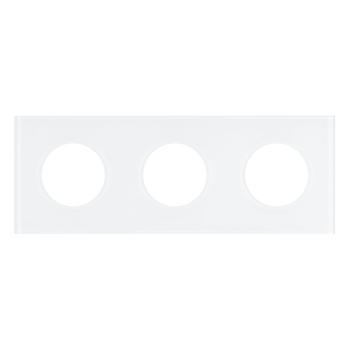 Рамка стеклянная на 3 поста Arlight FRM-GLARE-GC-3-WH 043838 043838 - магазин электротехники Electroshop