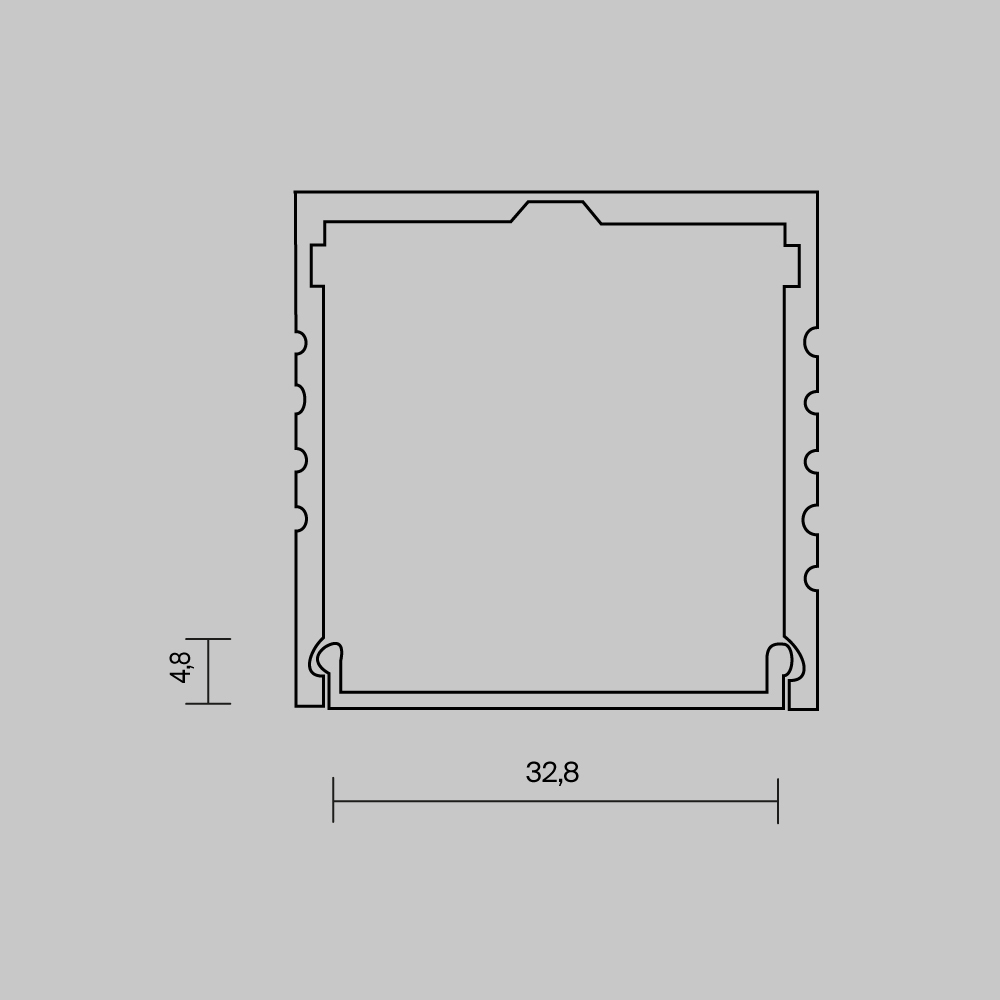 Рассеиватель для профиля 3535 Maytoni Led Strip ALM-3535A-O-DF-10M 642031 642031 - магазин электротехники Electroshop