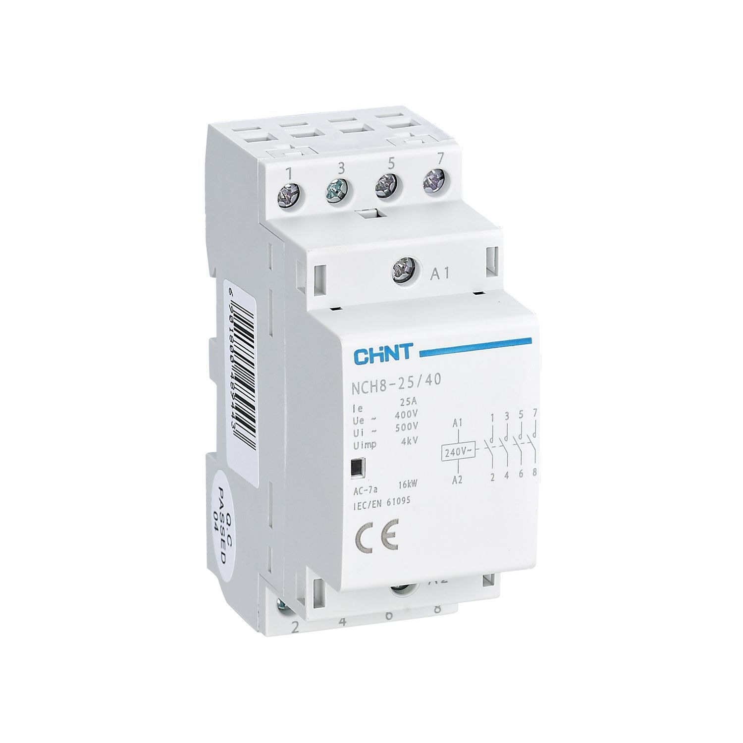 Контактор модульный NCH8-25/22 25A 2НЗ+2НО AC230В 50Гц (R) CHINT 256091 256091 - магазин электротехники Electroshop