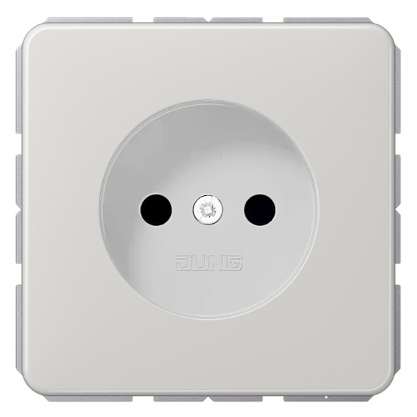 Розетка Jung CD 2Р винтовой зажим Светло-серый CD511NLG CD511NLG - магазин электротехники Electroshop