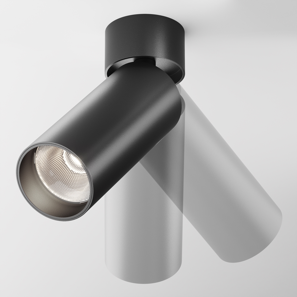 Накладной спот Maytoni Focus LED C055CL-L12B4K-W-B C055CL-L12B4K-W-B - магазин электротехники Electroshop