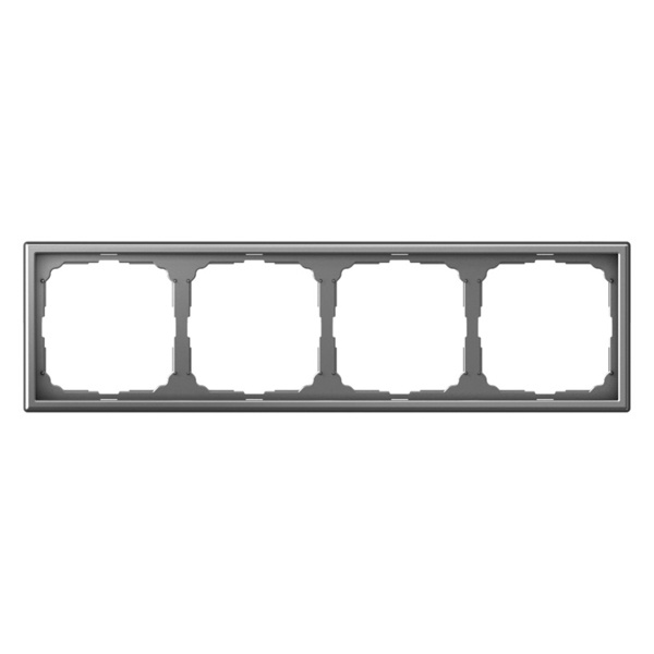 Рамка ArtGallery 4 поста сталь Systeme Electric GAL000904 GAL000904 - магазин электротехники Electroshop