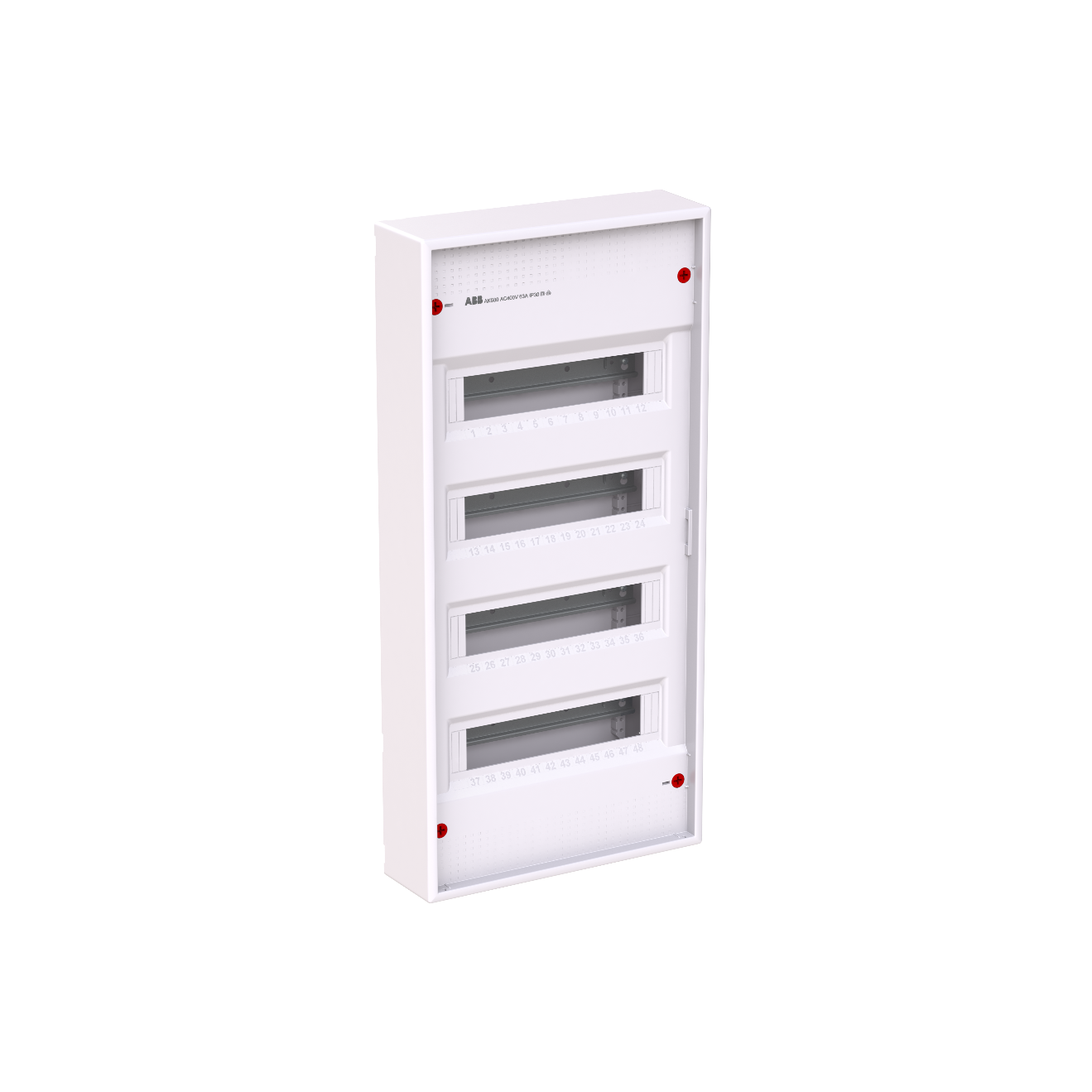 AK648E3 Шкаф накладной ABB на 48 модулей 4-рядный IP30 703x339x99 без двери 2CPX032571R9999 2CPX032571R9999 - магазин электротехники Electroshop