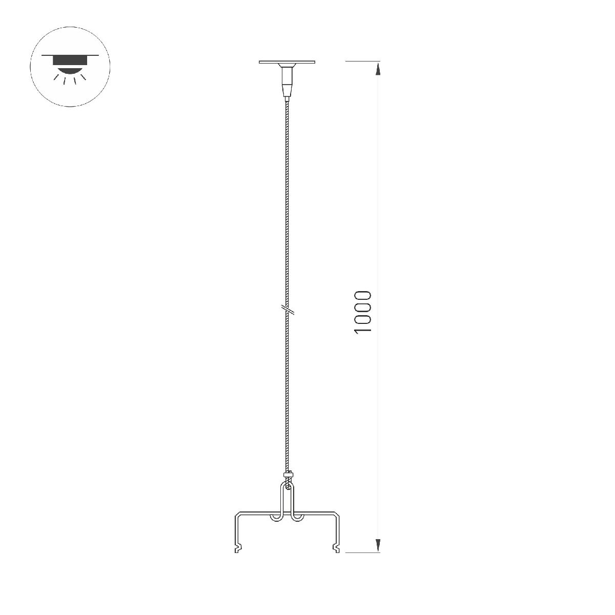 Подвес Arlight ALT-TUBULAR-HANG-L1000 043656 043656 - магазин электротехники Electroshop