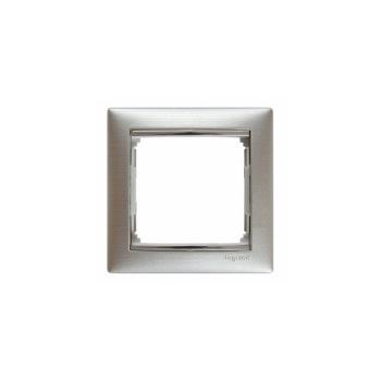 Рамка Legrand Valena 1 пост матовый алюминий/серебряный штрих 770331 770331 - магазин электротехники Electroshop