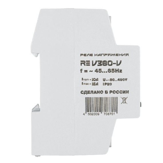 Реле напряжения трехфазное RE V-380V на DIN-рейку ROSTOKELECTRO 46-718 46-718 - магазин электротехники Electroshop