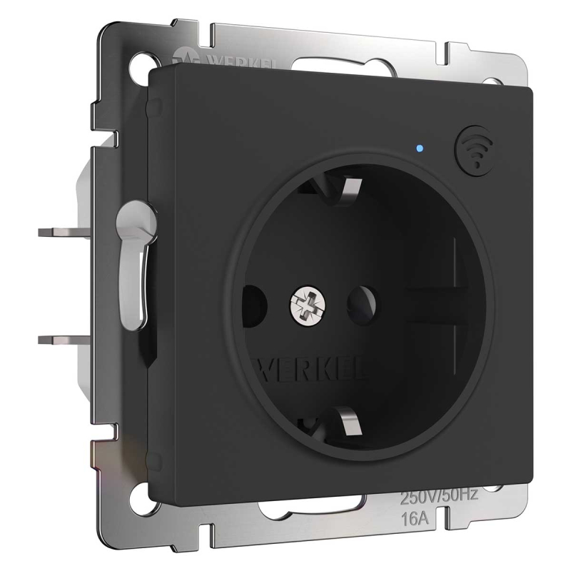 Розетка Wi-Fi Werkel черный матовый W1171608 4690389176098 4690389176098 - магазин электротехники Electroshop