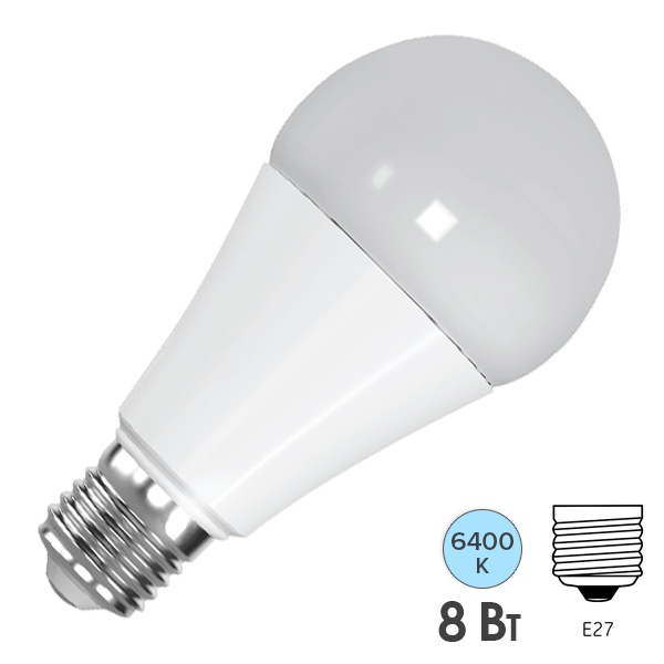 Лампа светодиодная FL-LED-A60 8W 6400K 800lm 220V E27 Foton Lighting 615275 615275 - магазин электротехники Electroshop