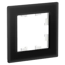 Рамка AtlasDesign Nature 1 пост оргстекло черный Systeme Electric ATN321001 ATN321001 - магазин электротехники Electroshop