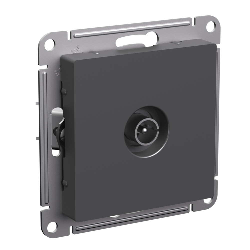 TV розетка простая AtlasDesign базальт Systeme Electric ATN001493 ATN001493 - магазин электротехники Electroshop