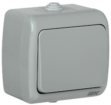 Выключатель 1-клавишный для открытой установки ВС-20-1-0-А 10А IP54 AQUATIC ИЭК EVA10-K03-10-54 EVA10-K03-10-54 - магазин электротехники Electroshop