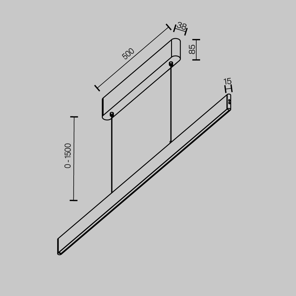 Линейный подвесной светильник Maytoni Technical Euphoria P109PL-36W2.7-6K-W P109PL-36W2.7-6K-W - магазин электротехники Electroshop