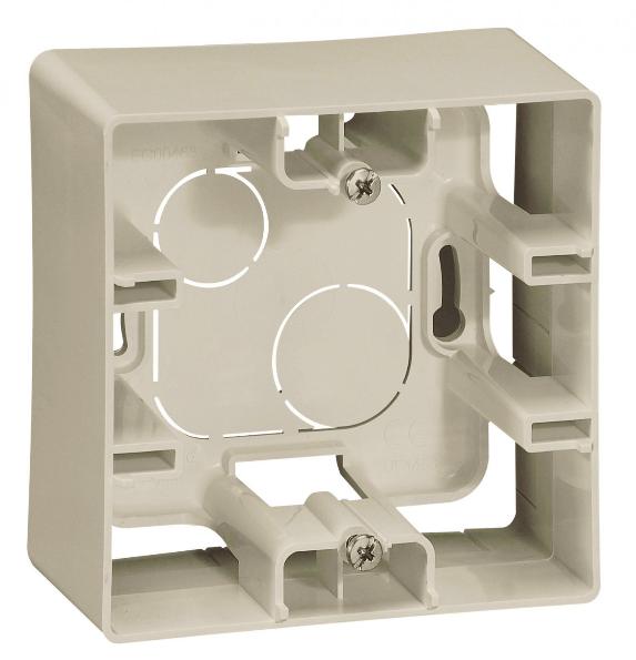 Коробка Legrand Etika 1 пост для накладного монтажа, слоновая кость (бежевый) 672520 672520 - магазин электротехники Electroshop