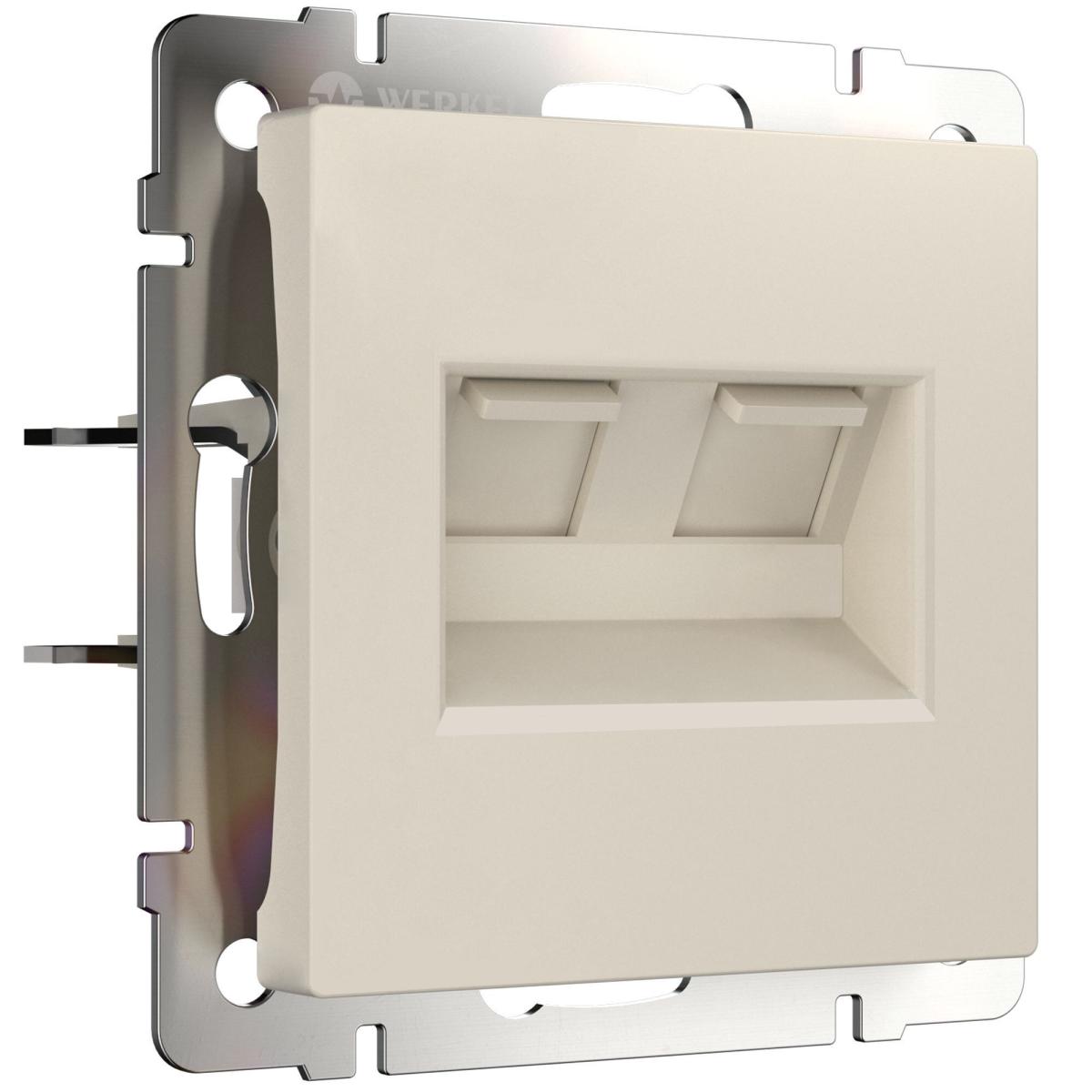 Розетка двойная Ethernet RJ-45 Werkel 4690389192289 W1181162 a062429 4690389192289 - магазин электротехники Electroshop