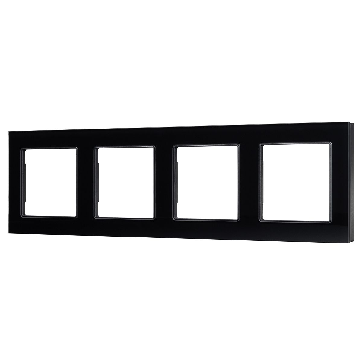 Рамка четырехместная Arlight FRM-GLARE-GS-4-BK 043803 043803 - магазин электротехники Electroshop
