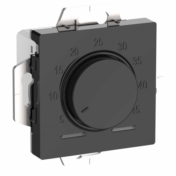 Термостат теплого пола электронный 10А с датчиком механизм AtlasDesign карбон Systeme Electric ATN001035 ATN001035 - магазин электротехники Electroshop