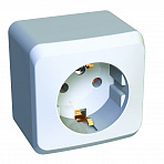 Розетка с/з Systeme Electric Этюд белая PA16-003B PA16-003B - магазин электротехники Electroshop