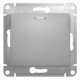 Одноклавишный выключатель с подсветкой 10А механизм Systeme Electric Glossa алюминий GSL000313 GSL000313 - магазин электротехники Electroshop