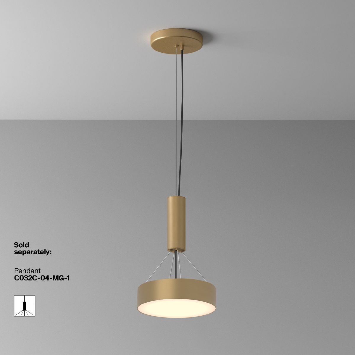 Накладной светильник Maytoni Zon C032CL-24W3K-RD-MG C032CL-24W3K-RD-MG - магазин электротехники Electroshop