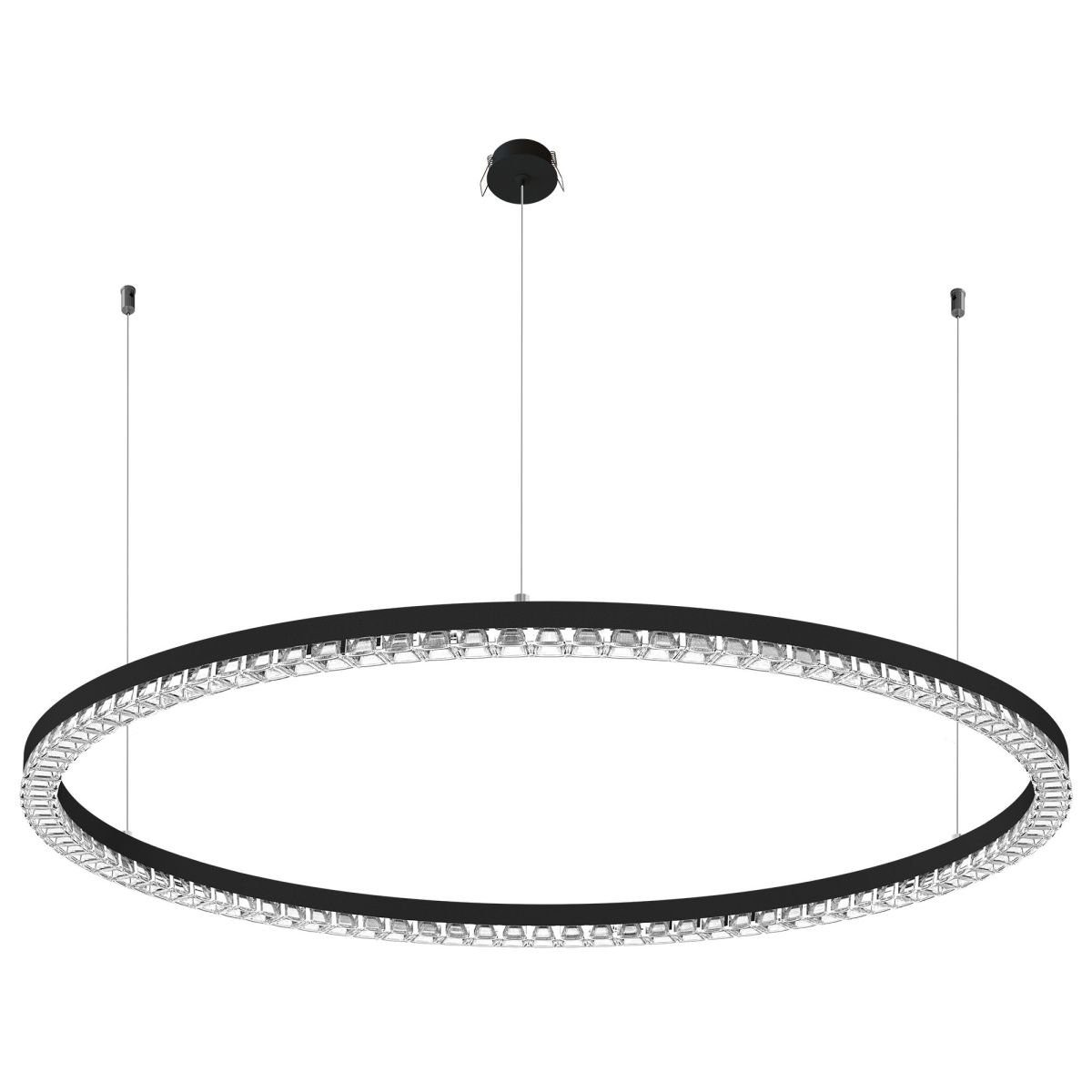 Подвесная люстра Arlight SP-DIAMOND-R1050-60W Warm3000 (BK, 45 deg, 230V, TRIAC) 054487 054487 - магазин электротехники Electroshop