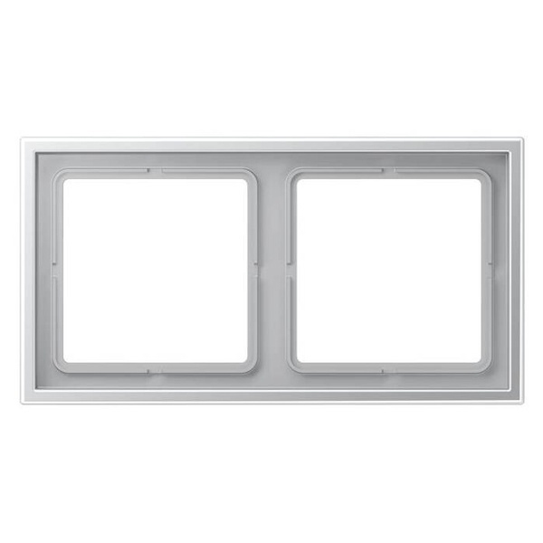 Рамка 2-ая Jung LS-ZERO Алюминий LSZAL982BF LSZAL982BF - магазин электротехники Electroshop