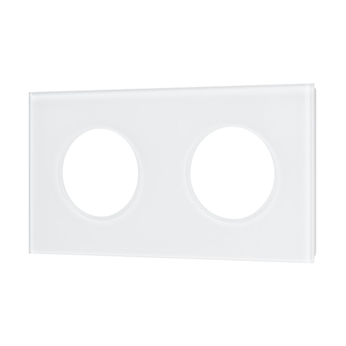 Рамка стеклянная на 2 поста Arlight FRM-GLARE-GC-2-WH 043835 043835 - магазин электротехники Electroshop