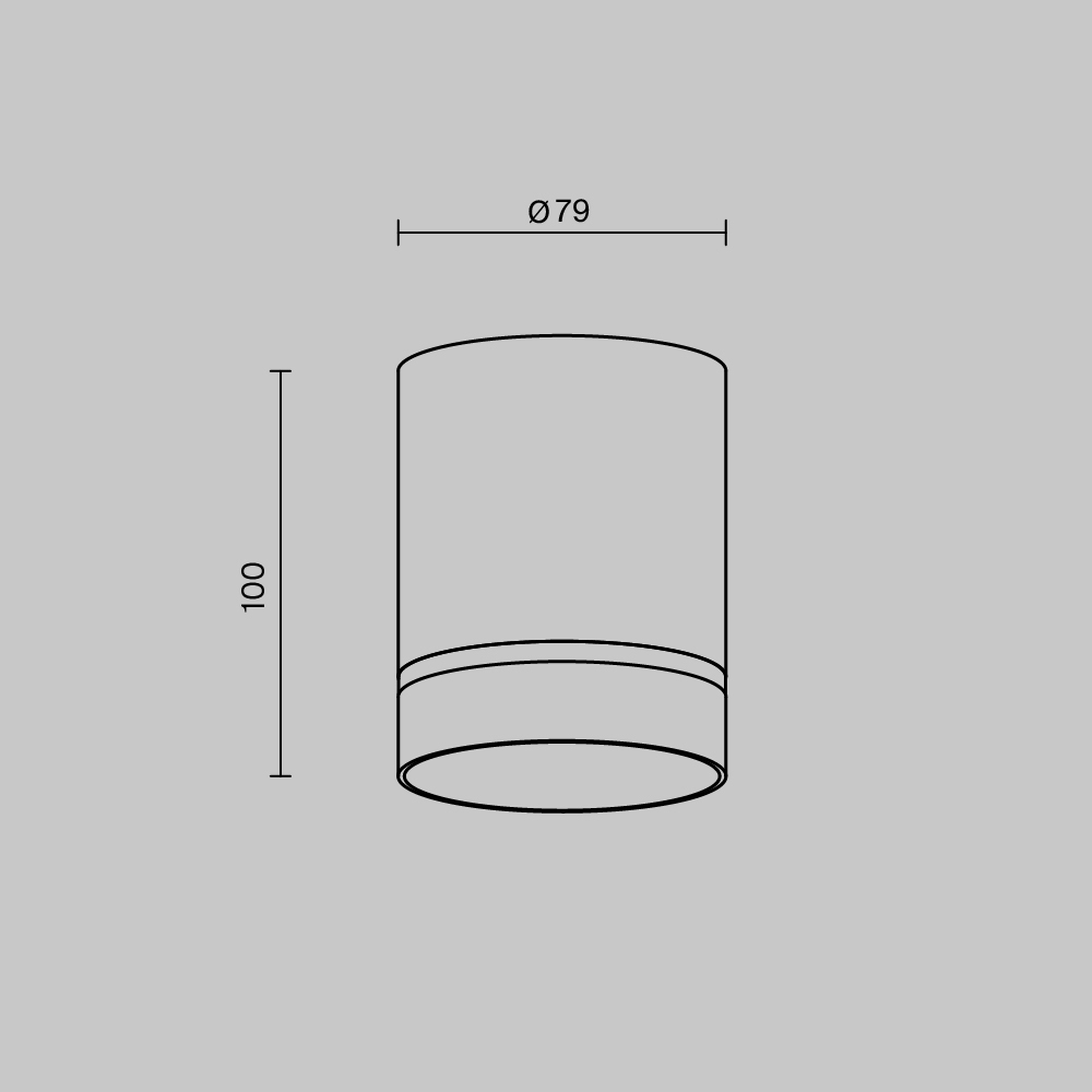 Накладной светильник Maytoni Orlo C085CL-9W3K-B C085CL-9W3K-B - магазин электротехники Electroshop